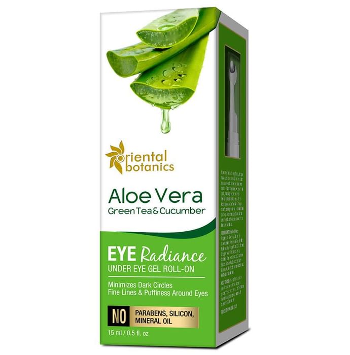 Oriental Botanics Aloe Vera, Green Tea & Cucumber Eye Radiance Under Eye Gel Roll-On - Classic Derma