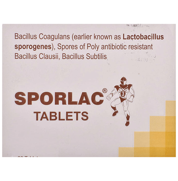Sporlac Tablet with Probiotics | Supports Gut Microflora - Classic Derma