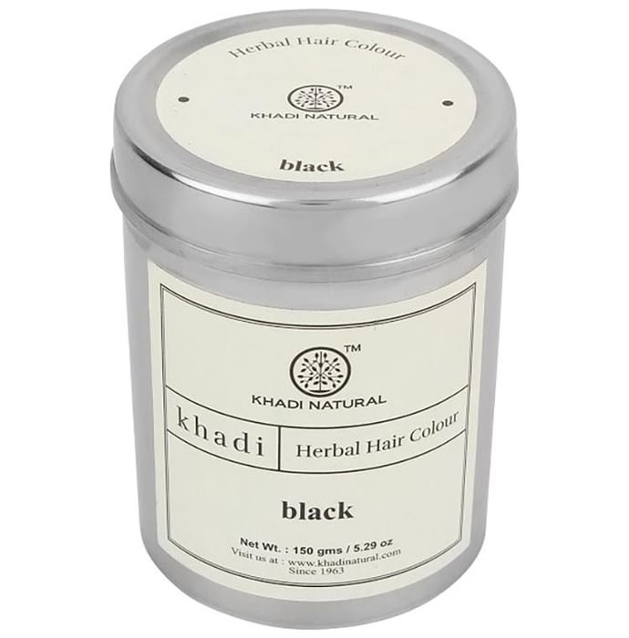 Khadi Naturals Ayurvedic Henna Colour Black - Classic Derma