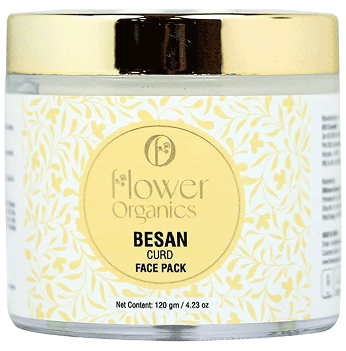 Flower Organics Besan Curd Face Pack - Classic Derma