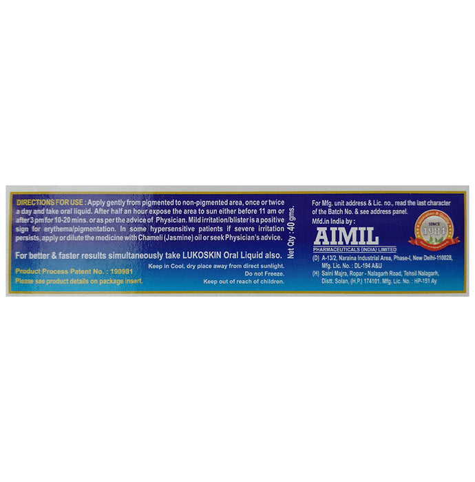 Aimil Pharmaceuticals Lukoskin Ointment (40gm Each)