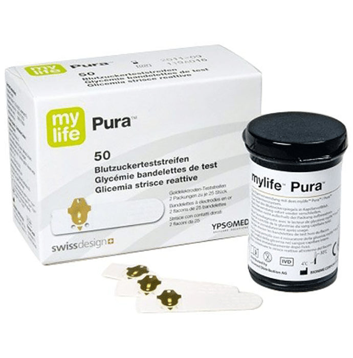 MyLife Pura Blood Glucose Test Strip (Only Strips) - Classic Derma