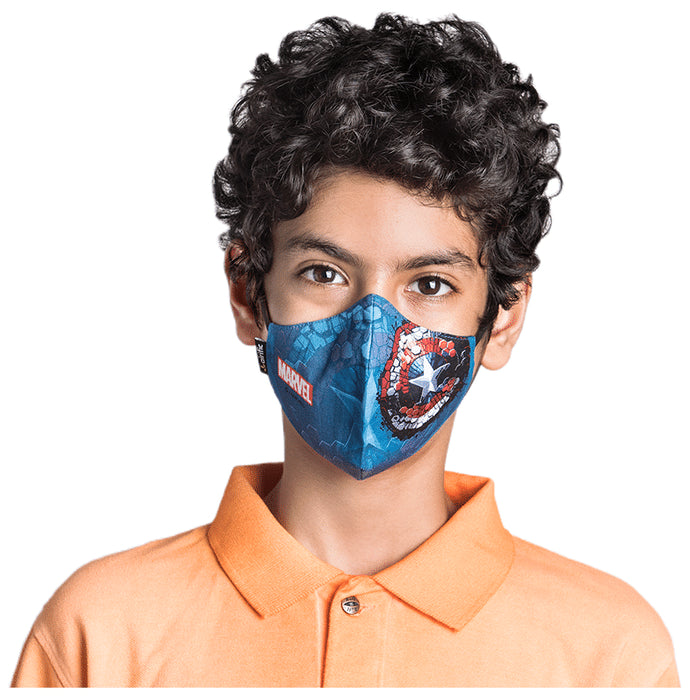Airific Marvel Captain America Hex Shield Face Mask Medium - Classic Derma