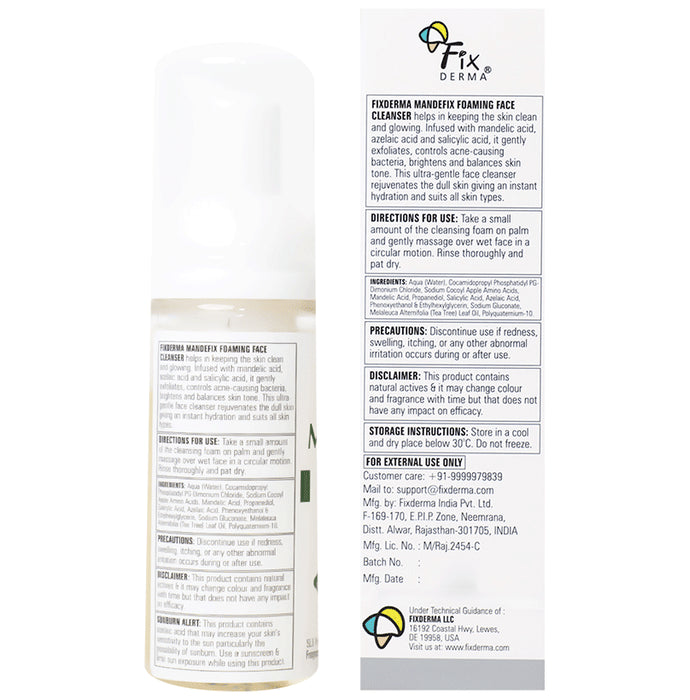 Fixderma Mandefix Foaming Face Cleanser