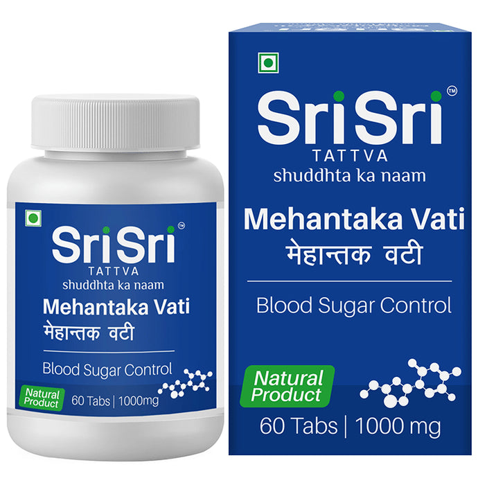 Sri Sri Tattva Mehantaka Vati 1000mg Tablet | For Blood Sugar Control - Classic Derma
