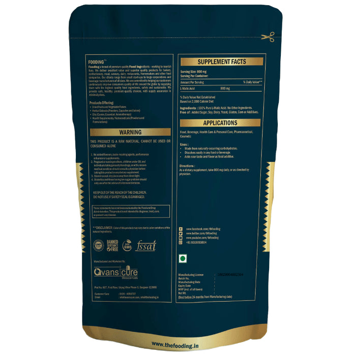 Fooding DL-Malic Acid Powder