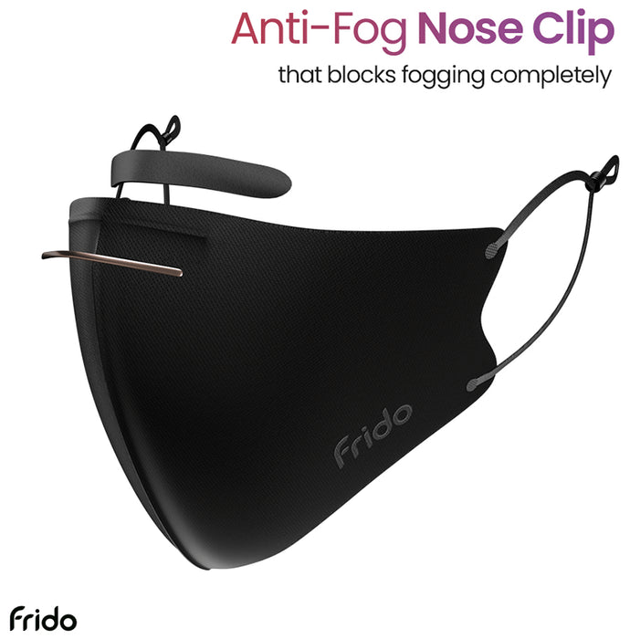 Frido Ultimate Pro Copper Face Mask Small Black