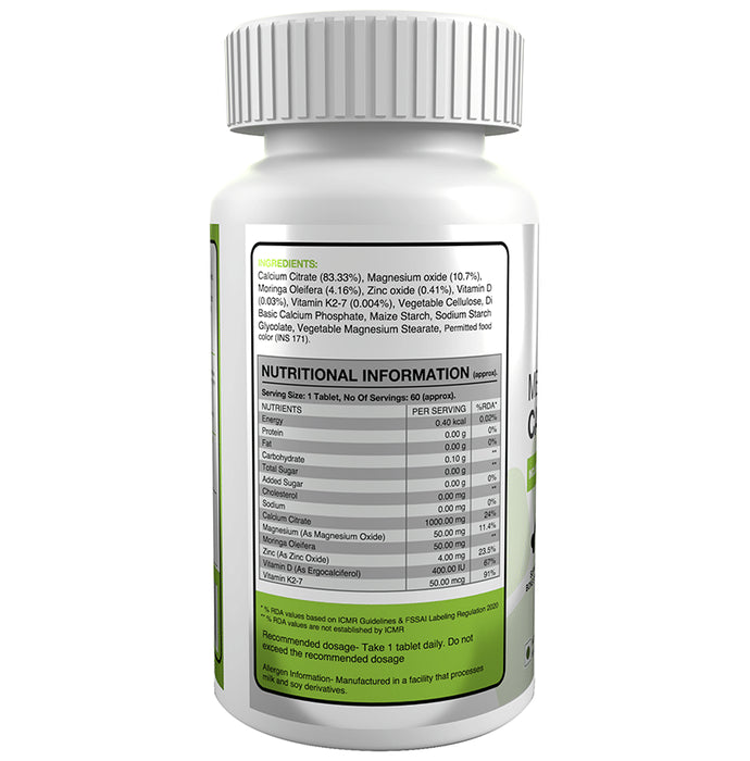 Genetic Nutrition Mega Calcium 1000mg Tablet