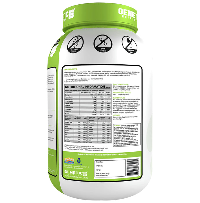 Genetic Nutrition Vegan Protein Chocolate Ganache