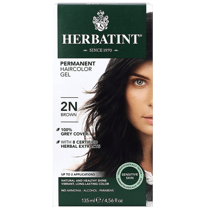 Herbatint Permanent Hair Color Gel 2N Brown - Classic Derma