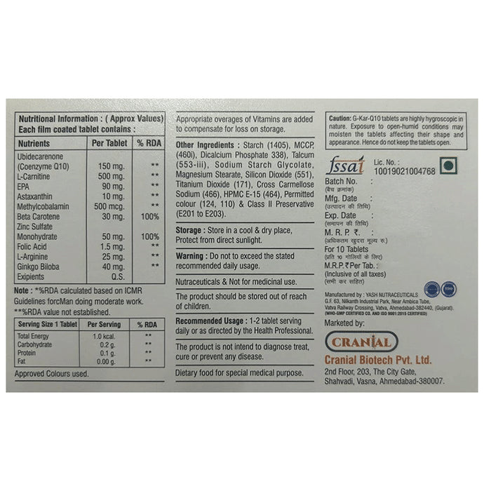 G-Kar-Q10 Tablet