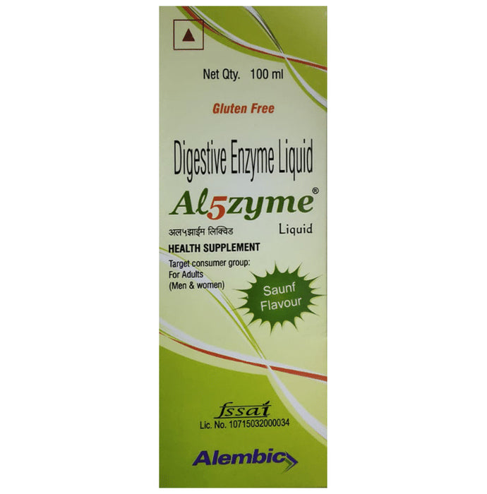 AL5Zyme Digestive Liquid Saunf Gluten Free - Classic Derma