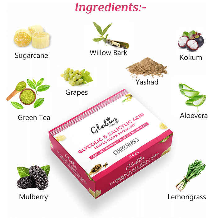 Globus Naturals Glycolic & Salicylic Acid Facial Kit