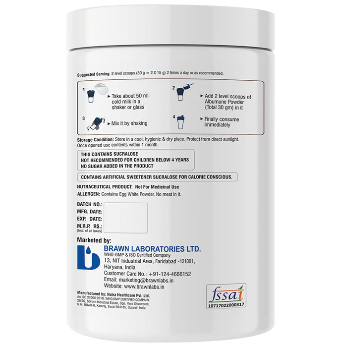 Albumune Powder Chocolate Gluten Free