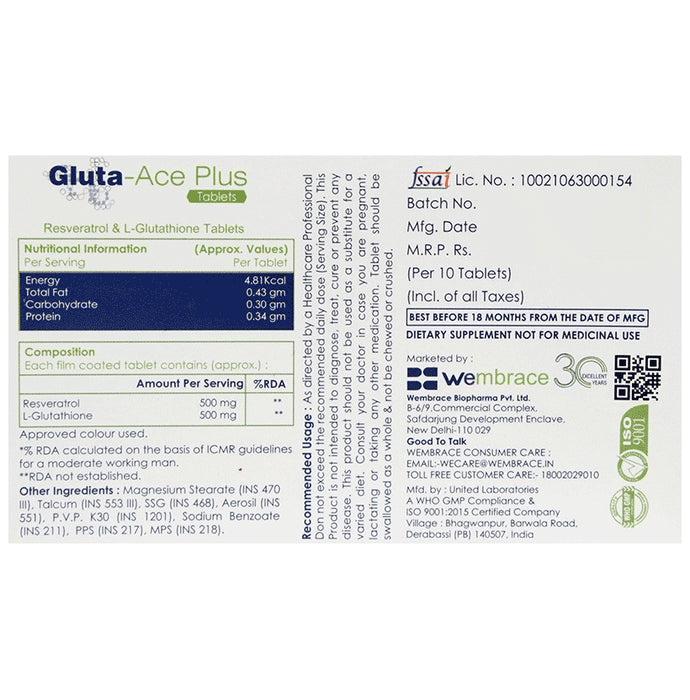 Gluta-Ace Plus Tablet