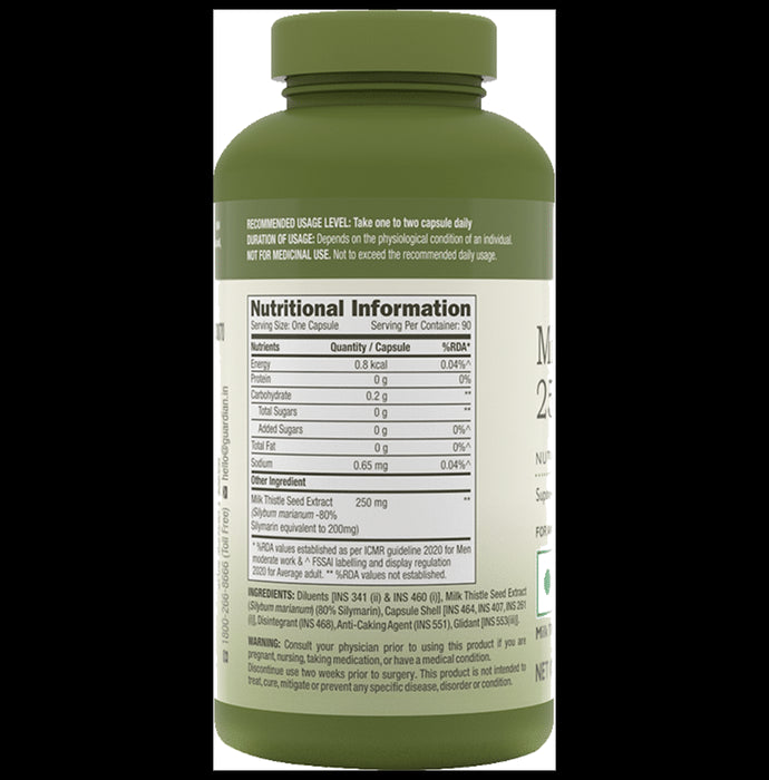 GNC Herbal Plus Milk Thistle 250mg Capsule