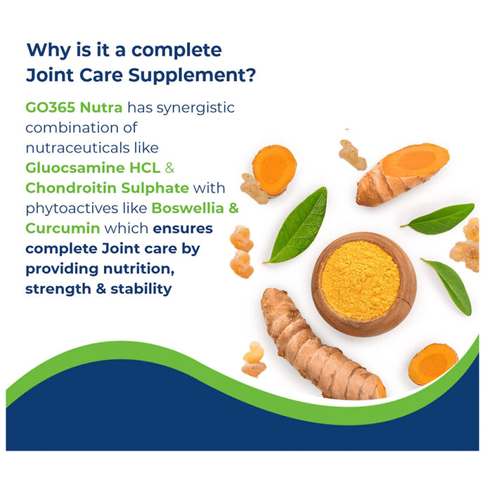 Go 365 Nutra with Glucosamine, Amino Acids, Vitamin D3, Calcium | Tablets for Healthy Joints Buy 2 Get 1 Free