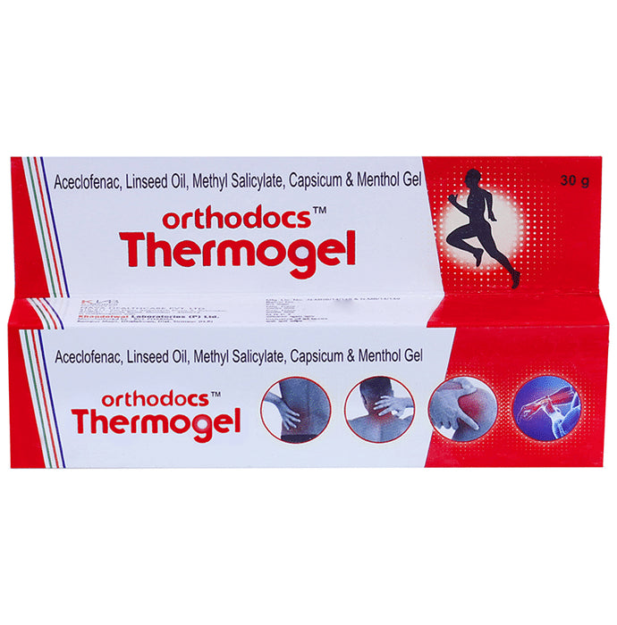 Orthodocs Thermogel Pain Relief Gel for Muscle Joint & Knee Pain (30gm Each) - Classic Derma