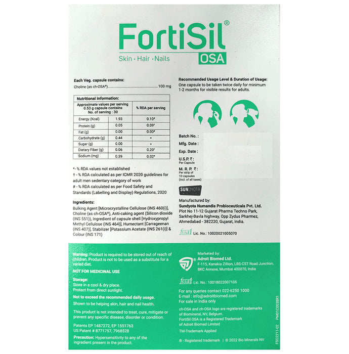 Fortisil OSA Veg Capsule