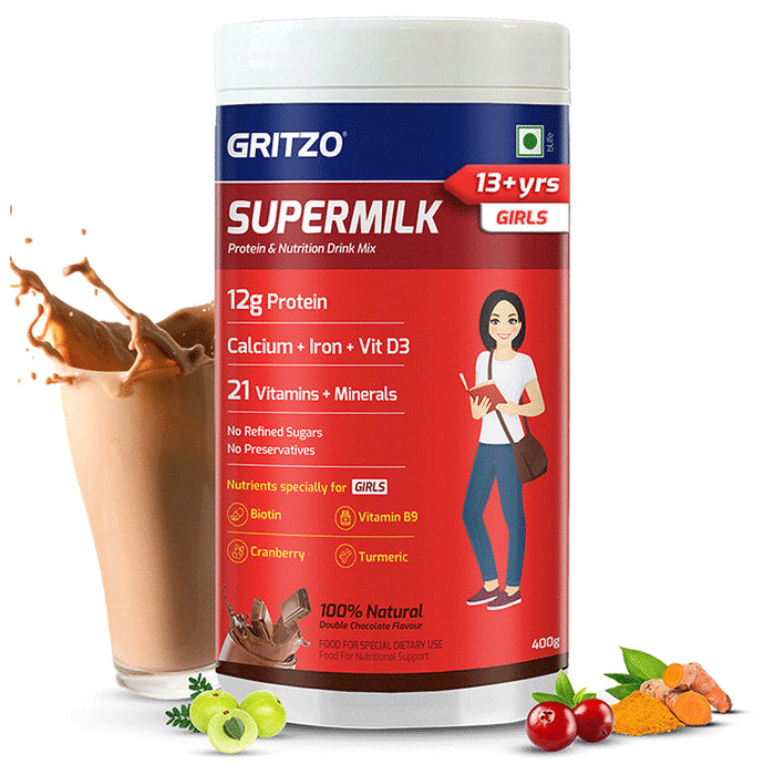 Gritzo SuperMilk Daily Nutrition 13+ yrs Girls Double Chocolate