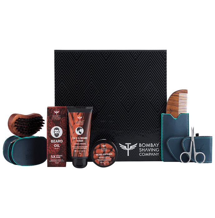 Bombay Shaving Company 6 in 1 Advance Beard Maintenance Valentine's Day Gift Kit - Classic Derma