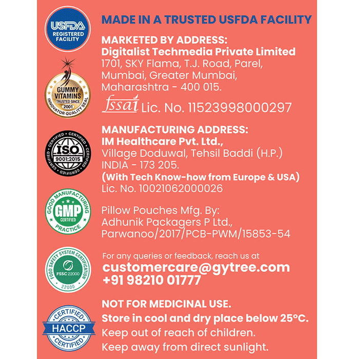 Gytree Combo Pack of Iron & Biotin Gummies For Women (30 Each)