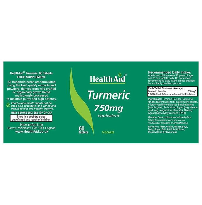 Healthaid Turmeric 750mg Tablet