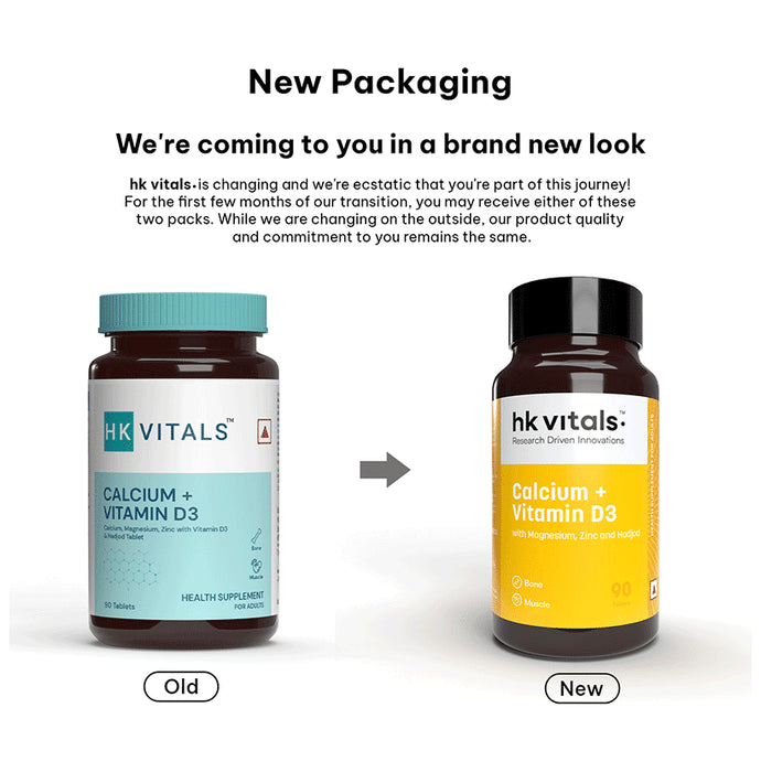 Healthkart HK Vitals Calcium + Vitamin D3 Tablet