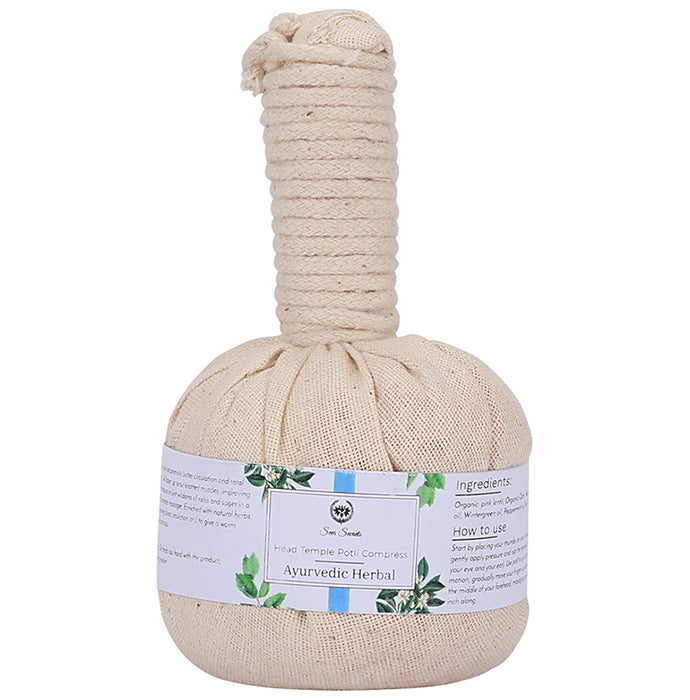 Seer Secrets Ayurvedic Herbal Head Temple Potli Compress - Classic Derma