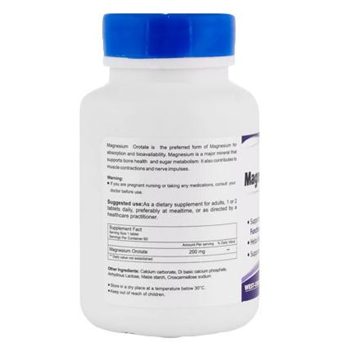 HealthVit High Absorption Magnesium Orotate 200mg Tablet