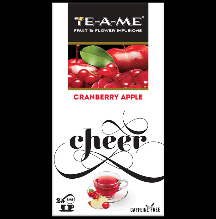 TE-A-ME Cranberry Apple Tea Bags (25 Each) - Classic Derma