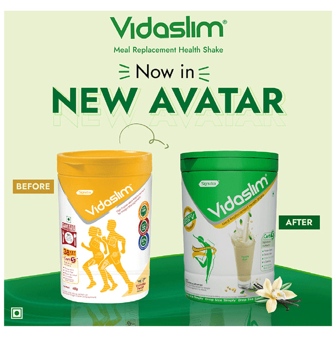 Vidaslim Meal Replacement for Weight Management Powder Vanilla Elixir