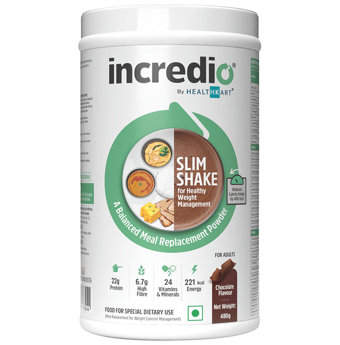 Incredio Slim Shake for Weight Management | Meal Replacement Chocolate - Classic Derma