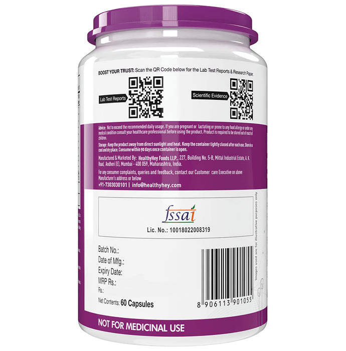 HealthyHey Nutrition Probiotics 50 Billion CFU 500mg Veg Capsule