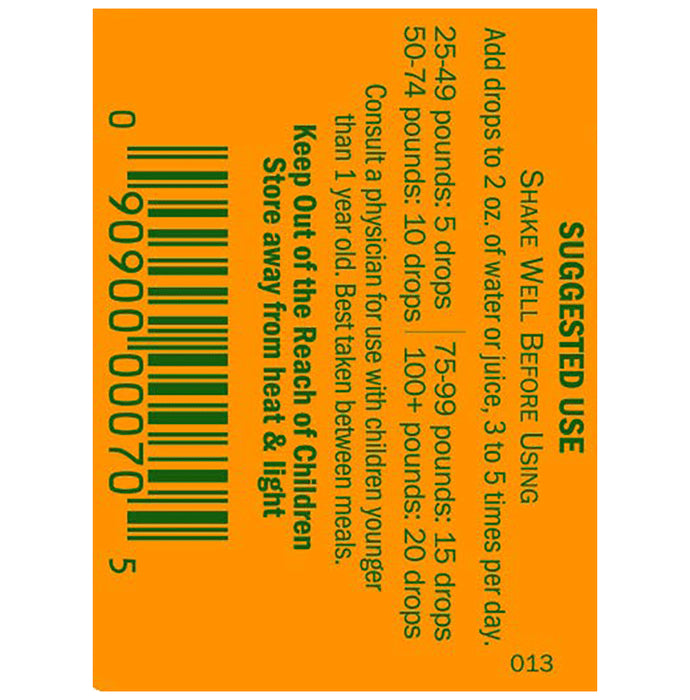 Herb pharm Kids Echinacea Immune System Support Orange