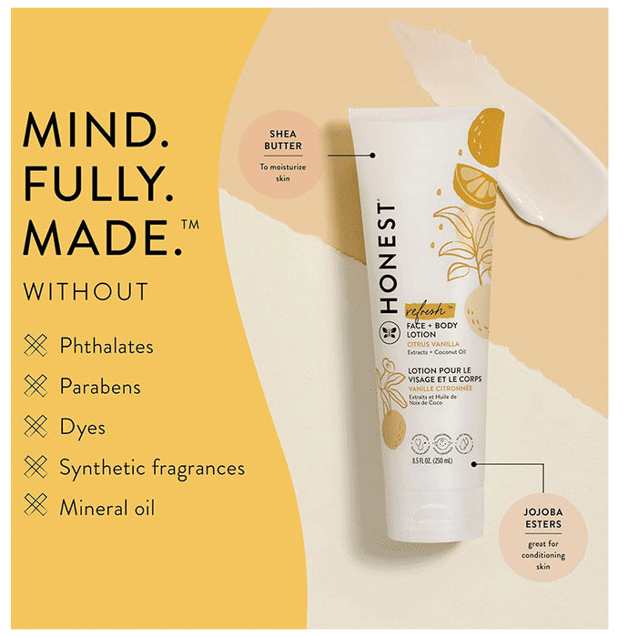 The Honest Company Refresh Face+Body Lotion Citrus Vanilla