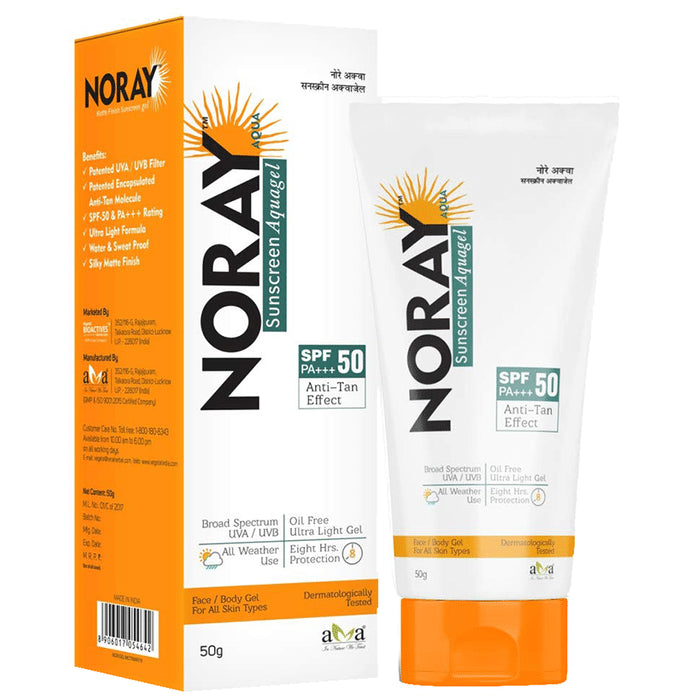 Noray Sunscreen Aquagel SPF 50 PA+++ - Classic Derma