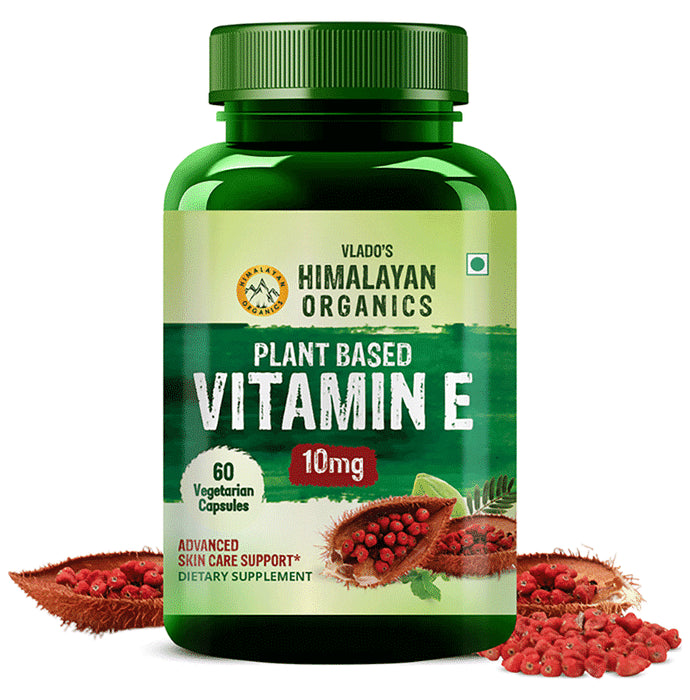 Himalayan Organics Plant Based Vitamin E 10mg Vegetarian Capsule