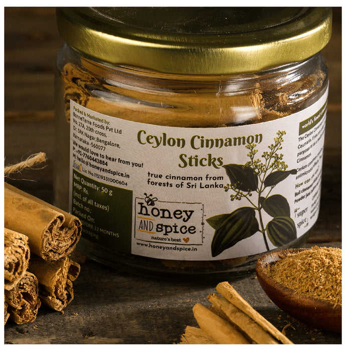 Honey and Spice Ceylon Cinnamon Sticks