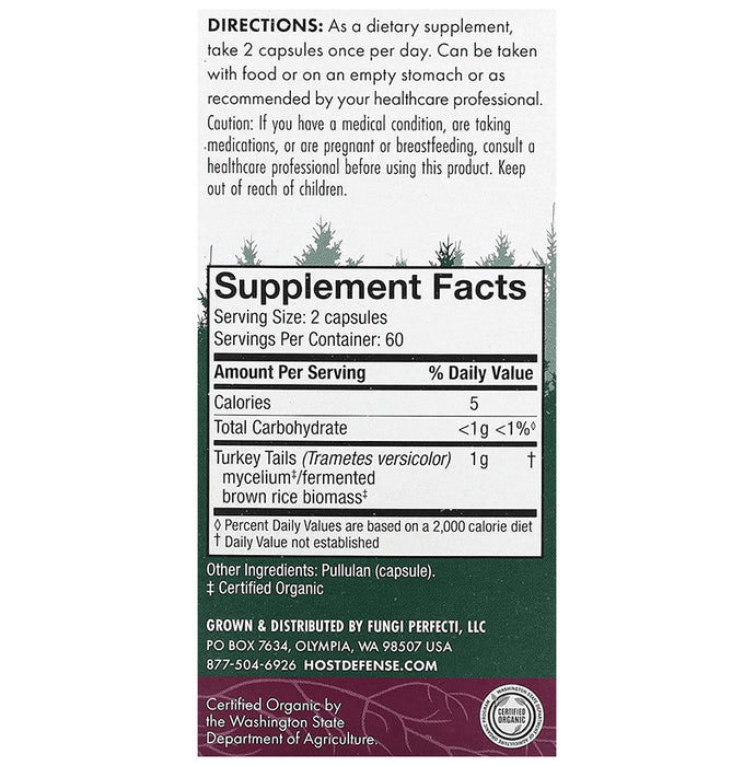 Host Defense Mushroom Turkey Tail Capsule