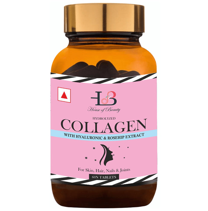 House of Beauty Hydrolyzed Collagen with Hyaluronic & Rosehip Extract Tablet