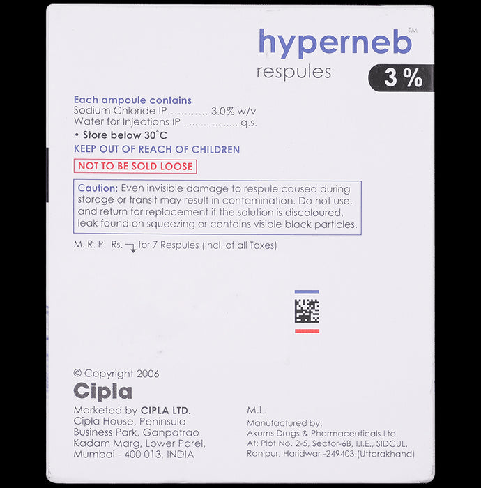 Hyperneb 3% Respules (4ml Each)