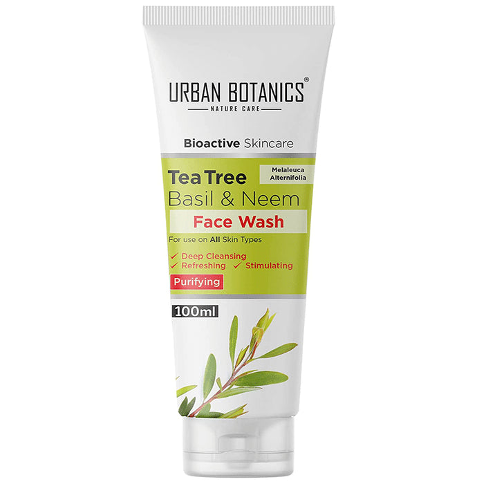 Urban Botanics Tea Tree, Basil & Neem Face Wash - Classic Derma