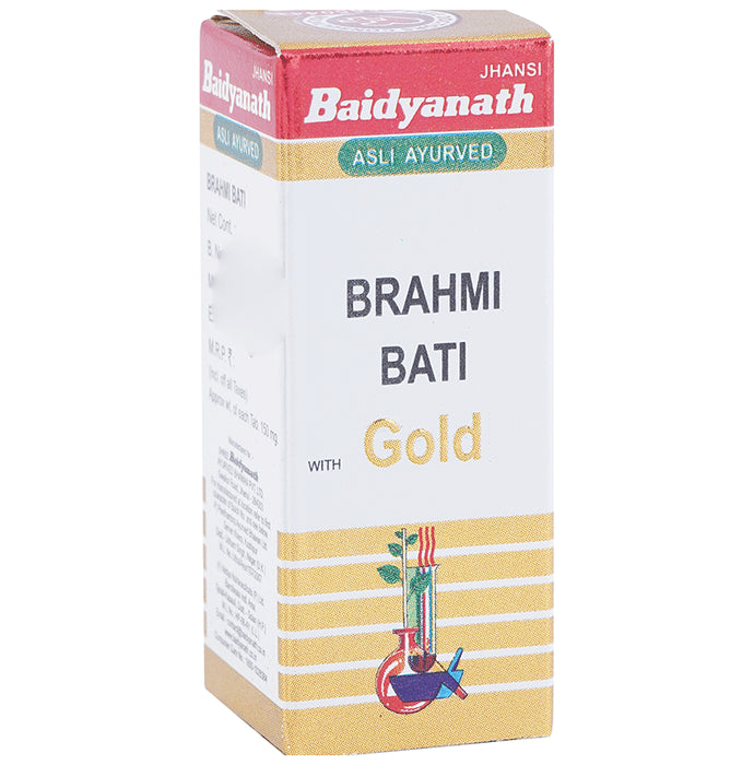 Baidyanath (Jhansi) Brahmi Bati with Gold - Classic Derma