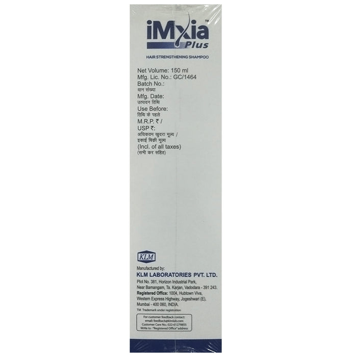 Imxia Plus Hair Strengthening Shampoo | Nourishes Scalp & Protects from Hair Damage | Sulphate & Paraben Free