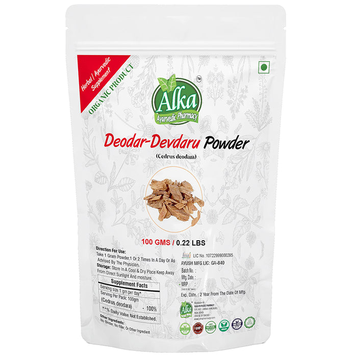 Alka Ayurvedic Pharmacy Deodar-Devdaru Powder - Classic Derma