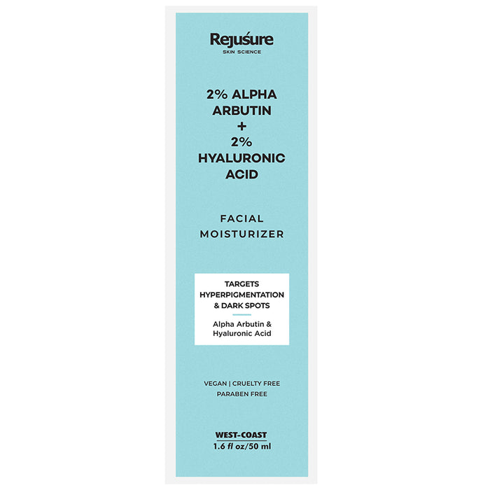 Rejusure 2% Alpha Arbutin + 2% Hyaluronic Acid Facial Moisturizer - Classic Derma