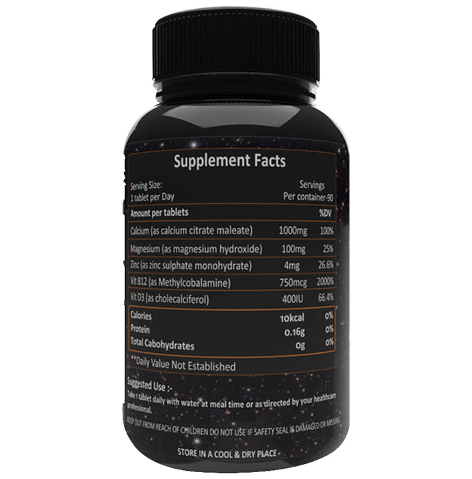 Indian Whey Calcium Magnesium Zinc Vitamin D3 Tablet