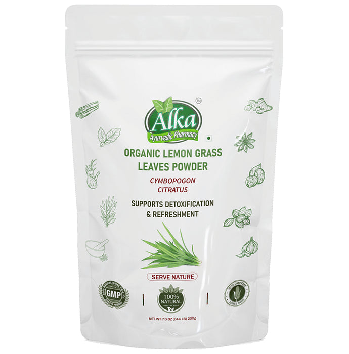 Alka Ayurvedic Pharmacy Organic Lemon Grass Leaves Powder - Classic Derma