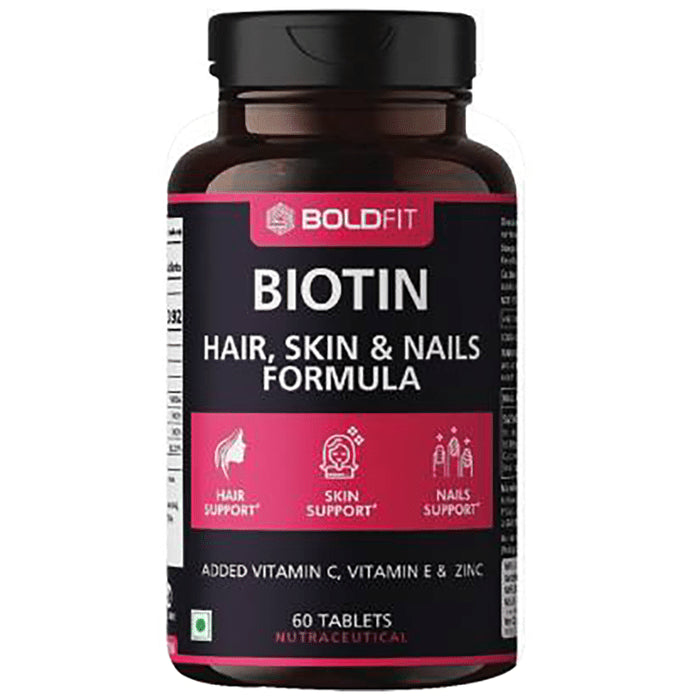 Boldfit Biotin Hair, Skin & Nails Formula Tablet - Classic Derma